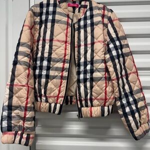Checkered Quilted Jacket